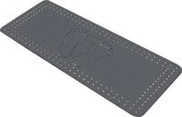 Kleine Wolke Wanneneinlage Foot Schiefer, 36 x 72 cm