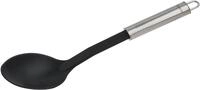 Fackelmann Servierl&ouml;ffel Ovalgriff schwarz 31 cm
