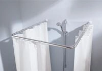 Kleine Wolke Universalstange f&uuml;r Duschvorhang variabel 90 x 90 cm - 80 x 170 cm