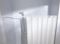 Kleine Wolke Federstange f&uuml;r Duschvorhang 125 - 220 cm / &Oslash; 2,1 cm / wei&szlig;