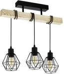 Eglo Pendelleuchte Townshend 5 schwarz-braun 55 x 20 cm E27
