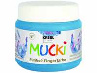 Kreul Mucki Funkel-Fingerfarbe Diamantenblau 150 ml GLO663152303