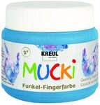 Kreul Mucki Funkel-Fingerfarbe diamantenblau 150 ml