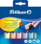 Pelikan Textmarker 490 Pastell farbig sortiert 6er Set im Etui