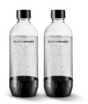 Sodastream Flasche Kunststoff 1 L Classic DWS schwarz 2 St&uuml;ck