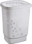 Rotho W&auml;schesammler Flowers, 55 l grau