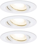 Paulmann LED Au&szlig;en-Einbauleuchte Nova Plus 3er Set wei&szlig; 9,3 cm GU10
