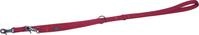 Nobby F&uuml;hrleine Linen Deluxe rot 200 cm