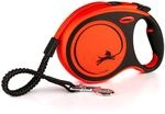 Flexi Hundeleine Xtrem schwarz/orange Gurt 5 m