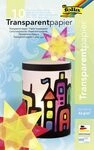 Glorex Transparentpapiermappe 42g/m&sup2; sortiert 18 x 5 cm, 10 Blatt