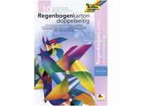 Glorex Regenbogenkartonmappe 200g/qm 22,5 x 32 cm, 10 Blatt GLO663250893