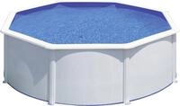 Gre Stahlwandpool Fidji rund &Oslash; 350 x 120 cm wei&szlig;