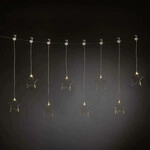 Konstsmide LED Lichtervorhang 8 Plexisterne 605cm x 38-59cm