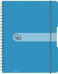 herlitz Spiralblock to go A4 80 Blatt blau Sonderlineatur kariert