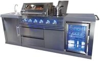 Buschbeck Outdoork&uuml;che Oxford inkl. 1 Seitenbrenner, Sp&uuml;le und K&uuml;hlschrank