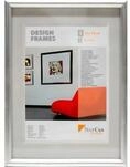 Kunststoff Bilderrahmen Design Frames silber, 70 x 100 cm