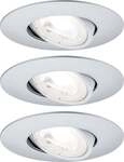 Paulmann LED Einbauleuchte chrom matt schwenkbar schwenkbar 3er Set