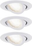 Paulmann LED Einbauleuchte 3er-Set wei&szlig; schwenkbar