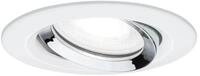 Paulmann LED-Einbauleuchte Nova Plus &Oslash; 9,3 cm neutralwei&szlig; chrom wei&szlig; matt dimmbar