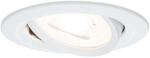 Paulmann LED Einbauleuchte Nova 6,5W warmwei&szlig; schwenkbar wei&szlig;