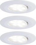Paulmann HomeSpa 3er Set LED Einbauleuchte Calla wei&szlig; 9 cm schwenkbar