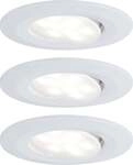 Paulmann LED Einbauleuchte Set Calla wei&szlig; matt schwenkbar &Oslash; 9 cm