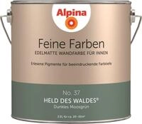 Alpina Feine Farben Wandfarbe No. 37 Held des Waldes - dunkles moosgr&uuml;n 2,5 L