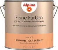 Alpina Feine Farben Wandfarbe No. 43 Baukunst der Sonne - gebranntes lehmorange...