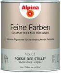 Alpina Feine Farben Lack No. 03 Poesie der Stille - hellgrau 750 ml
