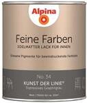 Alpina Feine Farben Lack No. 34 Kunst der Linie - graphitgrau 750 ml