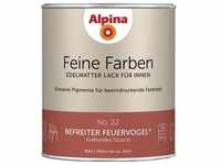 Alpina Feine Farben Lack No. 22 Befreiter Feuervogel glutrot edelmatt 750 ml