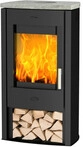 Fireplace Kaminofen Tuvalu Speckstein Speckstein/Top Stahl schwarz, 6 kW