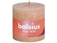 Bolsius Rustik Stumpenkerzen nebliges rosa, Höhe: 10 cm, Ø 10 cm GLO660209514