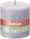 Bolsius Rustik Stumpenkerzen gefrorenes Lavendel, H&ouml;he: 10 cm, &Oslash; 10 cm