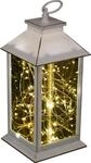 TrendLine LED Laterne wei&szlig; 34 x 14 cm warmwei&szlig;-bunt Au&szlig;en mit Timer