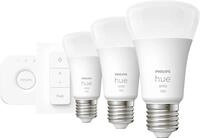 Philips Hue LED Leuchtmittel Starter-Set White warmwei&szlig; E27 9,5 W Bridge