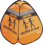 reer 3-D-Stra&szlig;enwarnschild spielende Kinder