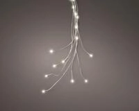Lumineo Micro LED Lichtb&uuml;ndel indoor 80 cm silber/warmwei&szlig; 60 LED