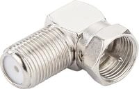 Schwaiger F Winkeladapter WAD8321 531 silber, 90&deg; gewinkelt, 1x F Stecker / 1x F