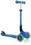 Globber Scooter Junior Foldable Lights pastellblau-Flowers mit Leuchtrollen...