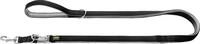 Hunter Hundeleine F&uuml;hrleine verstellbar Neopren 3 m x 1,5 cm schwarz/grau