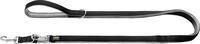 Hunter Hundeleine F&uuml;hrleine verstellbar Neopren 3 m x 2 cm schwarz/grau