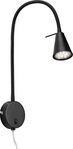Briloner LED Wandleuchte Tusa schwarz 5W, warmwei&szlig;