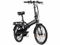 Zündapp E-Bike Faltrad Z101 20 Zoll RH 37cm 6-Gang 270 Wh silber