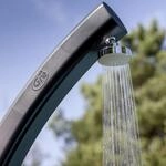 Gre Solardusche 25 Liter schwarz mit Fu&szlig;-Wasserhahn