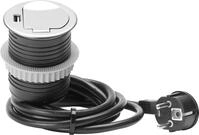 Unitec Einbausteckdosenleiste 1-Fach 1,5m mit USB, H05VV-F3 G1,5 mm
