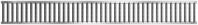 ACO Self Stegrost Standardline Stahl 1 m silber