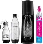Sodastream Trinkwassersprudler Terra Vorteilspack schwarz mit 3 Flaschen