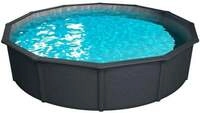 Steinbach Stahlwandpool Set Nuovo de Luxe II &Oslash; 360 x 120 cm, anthrazit/grau