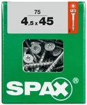 Spax Universalschrauben 4.5 x 45 mm TX 20 Senkkopf - 75 Stk.